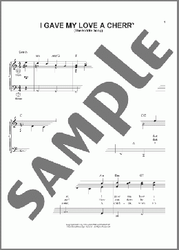 I Gave My Love A Cherry (The Riddle Song)(Gary Meisner) 楽譜 その他 ダウンロード
