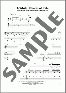 A Whiter Shade Of Pale(Procol Harum) 楽譜 ギター（その他） ダウンロード
