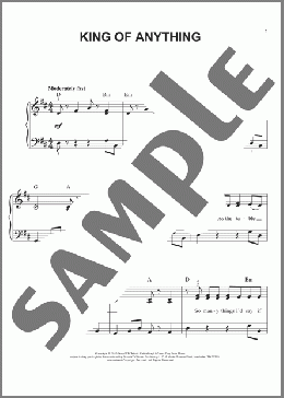 King Of Anything(Sara Bareilles) 楽譜 ピアノ（ソロ） ダウンロード