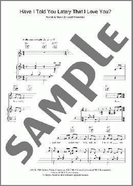 Have I Told You Lately That I Love You?(Michael Buble) 楽譜 その他 ダウンロード