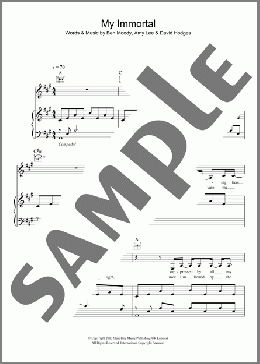 My Immortal(Evanescence) 楽譜 その他 ダウンロード