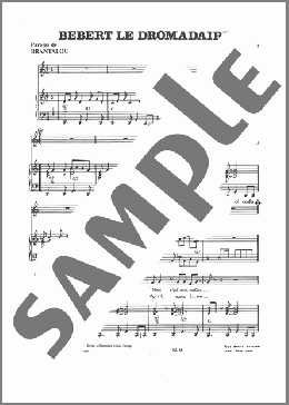 Bebert Le Dromadaire(Pipin) 楽譜 その他 ダウンロード