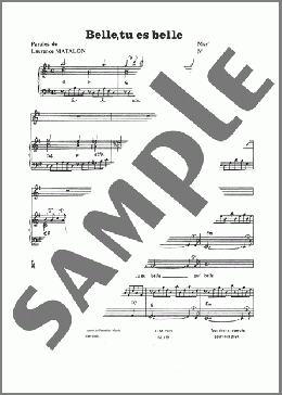 Belle, Tu Es Belle(Mort Shuman) 楽譜 その他 ダウンロード