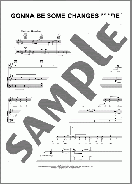 Gonna Be Some Changes Made(Bruce Hornsby) 楽譜 ピアノ & ボーカル & ギター ダウンロード