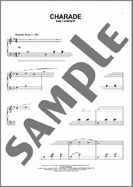 Charade(Henry Mancini) 楽譜 ピアノ（ソロ） ダウンロード