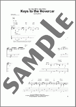 Keys To The Hovercar(Andy McKee) 楽譜 ギター（ソロ） ダウンロード