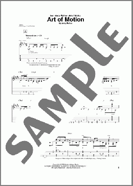 Art Of Motion(Andy McKee) 楽譜 ギター（ソロ） ダウンロード