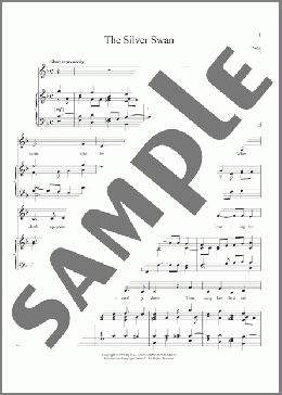 The Silver Swan(Orlando Gibbons) 楽譜 ピアノ & ボーカル ダウンロード