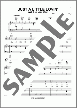 Just A Little Lovin' (Will Go A Long Way)(Eddy Arnold) 楽譜 ピアノ & ボーカル & ギター ダウンロード