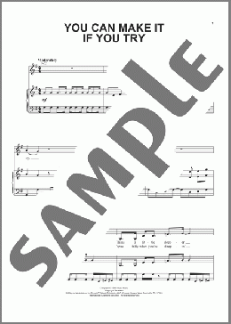 You Can Make It If You Try(Sly And The Family Stone) 楽譜 ピアノ & ボーカル & ギター ダウンロード
