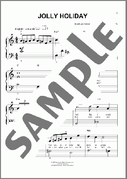 Jolly Holiday(Robert B. Sherman/Richard M. Sherman/Mary Poppins (Movie)) 楽譜 ピアノ（ソロ） ダウンロード