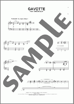 Gavotte (from Cinderella)(Richard Rodgers/Oscar Hammerstein II/Rodgers & Hammerstein/Cinderella (Broadway)) 楽譜 ピアノ & ボーカル & ギター ダウンロード