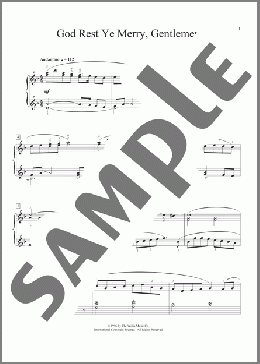 God Rest Ye Merry Gentlemen(Traditional) 楽譜 ピアノ（ソロ） ダウンロード