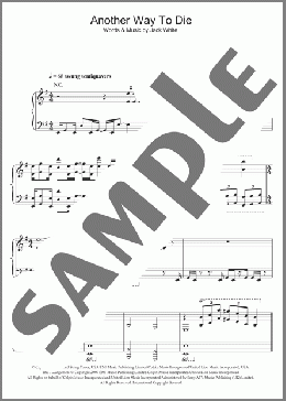 Another Way To Die (from James Bond: Quantum Of Solace)(Jack White/Alicia Keys/Jack White & Alicia Keys) 楽譜 その他 ダウンロード