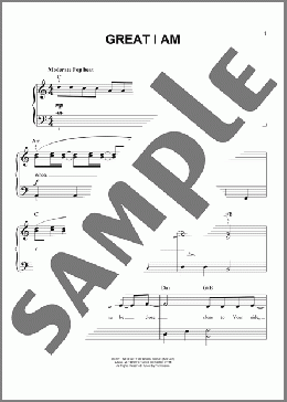 Great I Am(Jared Anderson/Phillips, Craig, & Dean) 楽譜 ピアノ（ソロ） ダウンロード