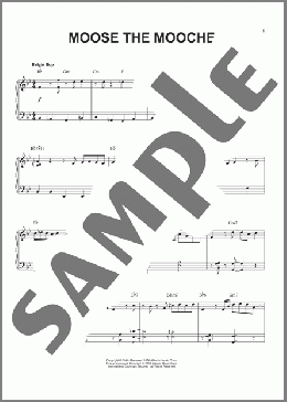 Moose The Mooche (arr. Brent Edstrom)(Charlie Parker) 楽譜 ピアノ（ソロ） ダウンロード