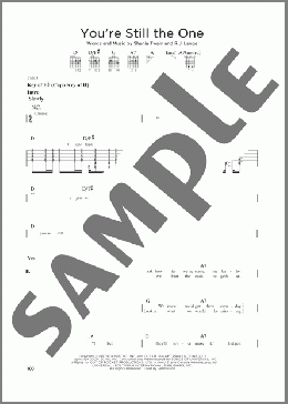 You're Still The One(Shania Twain) 楽譜 ギターリード ダウンロード