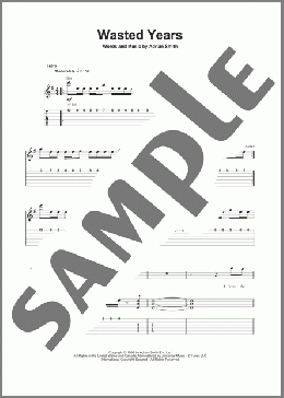 Wasted Years(Iron Maiden) 楽譜 ギタースコア ダウンロード