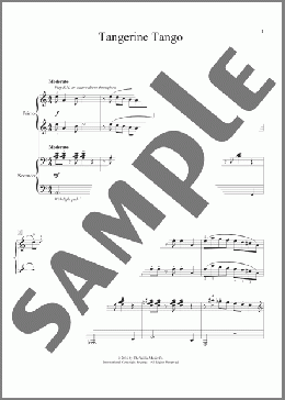 Tangerine Tango(Randall Hartsell) 楽譜 ピアノ（連弾） ダウンロード