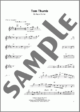 Tom Thumb(Wayne Shorter) 楽譜 テナーサックス（ソロ） ダウンロード