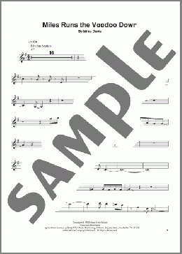 Miles Runs The Voodoo Down(Miles Davis) 楽譜 トランペット（ソロ） ダウンロード