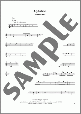 Agitation(Miles Davis) 楽譜 トランペット（ソロ） ダウンロード