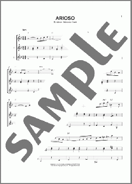 Arioso(Johann Sebastian Bach) 楽譜 ギターアンサンブル ダウンロード