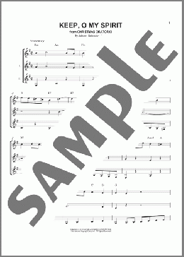 Keep, O My Spirit(Johann Sebastian Bach) 楽譜 ギターアンサンブル ダウンロード