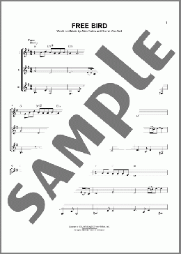 Free Bird(Lynyrd Skynyrd) 楽譜 ギターアンサンブル ダウンロード