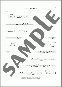 Fire And Rain(James Taylor) 楽譜 チェロ ダウンロード