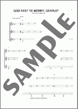 God Rest Ye Merry, Gentlemen(Traditional English Carol) 楽譜 ギターアンサンブル ダウンロード