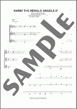 Hark! The Herald Angels Sing(Charles Wesley) 楽譜 ギターアンサンブル ダウンロード