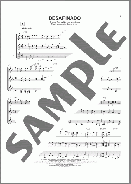 Desafinado(Antonio Carlos Jobim) 楽譜 ギターアンサンブル ダウンロード