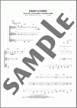 Easy Living(Ralph Rainger & Leo Robin) 楽譜 ギターアンサンブル ダウンロード