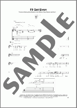 I'll Get Even(Megadeth) 楽譜 ギター（ソロ） ダウンロード