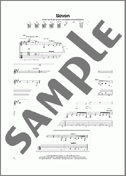 Seven(Megadeth) 楽譜 ギター（ソロ） ダウンロード