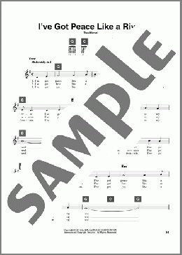 I've Got Peace Like A River(Traditional) 楽譜 その他 ダウンロード