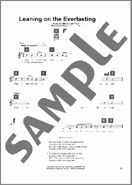 Leaning On The Everlasting Arms(Elisha A. Hoffman) 楽譜 その他 ダウンロード