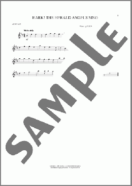 Hark! The Herald Angels Sing(Charles Wesley) 楽譜 アルトサックス（ソロ） ダウンロード