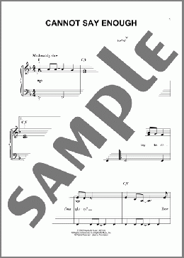 Cannot Say Enough(MercyMe) 楽譜 ピアノ（ソロ） ダウンロード