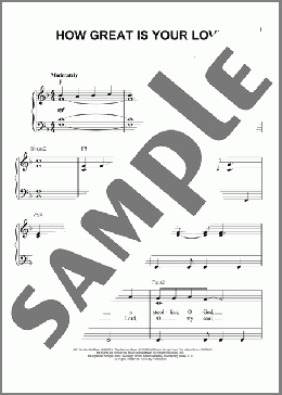 How Great Is Your Love(MercyMe) 楽譜 ピアノ（ソロ） ダウンロード