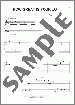 How Great Is Your Love(MercyMe) 楽譜 ピアノ（ソロ） ダウンロード