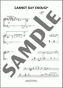 Cannot Say Enough(MercyMe) 楽譜 ピアノ（ソロ） ダウンロード