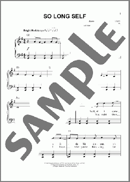 So Long Self(MercyMe) 楽譜 ピアノ（ソロ） ダウンロード