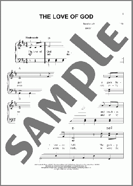 The Love Of God(MercyMe) 楽譜 ピアノ（ソロ） ダウンロード