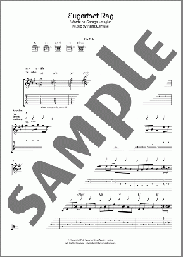 Sugarfoot Rag(Brent Mason) 楽譜 ギター（ソロ） ダウンロード