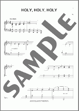 Holy, Holy, Holy(Reginald Heber) 楽譜 ピアノ（ソロ） ダウンロード