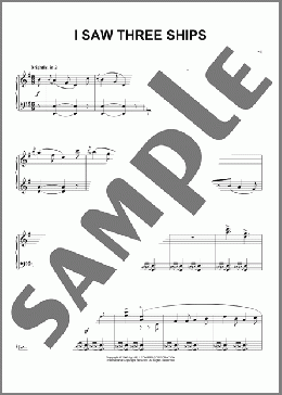 I Saw Three Ships(Traditional English Carol) 楽譜 ピアノ（ソロ） ダウンロード