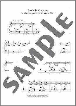 Etude In C Major(Louise Dumont Farrenc) 楽譜 ピアノ（ソロ） ダウンロード