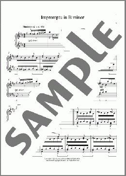 Impromptu In B Minor(Louise Dumont Farrenc) 楽譜 ピアノ（ソロ） ダウンロード